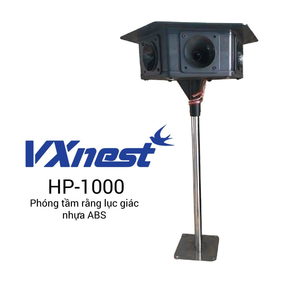 Loa phóng lục giác HP-1000 VXnest khung nhựa ABS